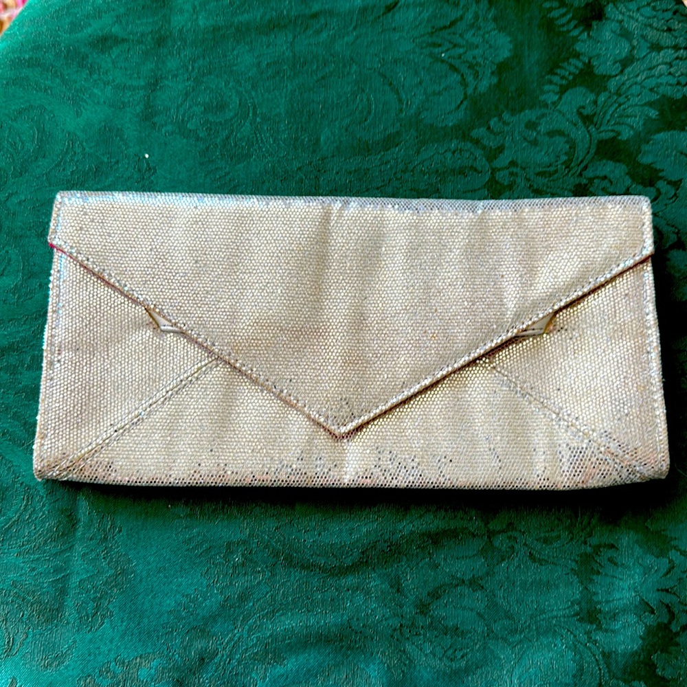 Victoria’s Secret Sparkly Silver Metallic Clutch (bundle only)